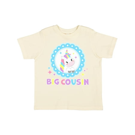 

Inktastic Big Cousin Cute Unicorn Gift Toddler Toddler Girl T-Shirt