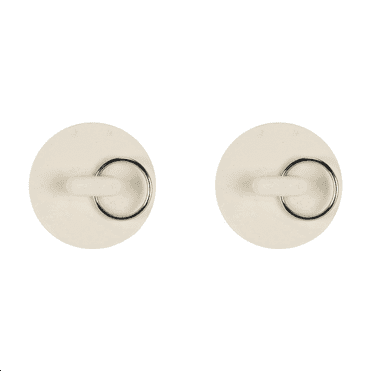 2X 1 1/2in White Rubber Wash Basin Bathtub Plug Sink Drain Pipe Water