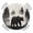 Black Tan Brown Oatmeal, variant on Black Bear Round Tablecloth for 45-54 Inch Tables, Fitted Table Cover with Elastic Edge, Farmhouse Forest Animals Vintage Waterproof Outdoor Table Cloth Protector for Patio Garden Dinner Picnic