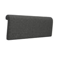 thumbnail image 2 of Cojín de cabecera de esponja suave con soporte para almohada individual, ideal para dormitorios y oficinas. Gris oscuro, 2 of 9