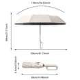 thumbnail image 3 of Strong Wind Resistant Inverted Folding Umbrella 42 Inch with Handle Reflective Strip Portable Travel Golf Umbrella Sun Rain Protection UV for Men Women Outdoor Commute, 3 of 4