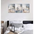 thumbnail image 2 of Abstract Canvas Wall Art Modern Abstract Artwork Canvas Prints Grey Blue Canvas Picture Contemporary Wall Art Bedroom Living Room Bathroom Office Decoration Framed Ready to Hang 12" x 16" x 3 Pieces, 2 of 6
