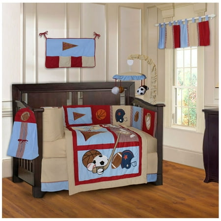 Babyfad Sports Champion 10 Piece Crib Bedding Set Canada Champion 10 Piece Crib Bedding Set
