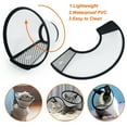 Vivifying Cat Cone, Adjustable Recovery Pet Cone, 8.1 inches Lightweight Plastic Elizabethan