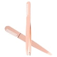 thumbnail image 3 of 2 pinzas para cejas, herramientas para dar forma a las cejas con punta de peine para mujeres., 3 of 6