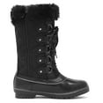 thumbnail image 2 of DREAM PAIRS Women's Waterproof Mid-Calf Winter Outdoor Snow Boots RIVER_1 BLACK Size 12, 2 of 5