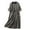 Black, variant on IROINNID Summer Dresses for Women , Maxi Dresses for Women with Short Sleeve and V-Neck Summer Printed Casual Outfits Dress
