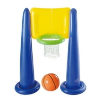 Big Play Sports Jumbo Inflatable Floating Pool Basketball Hoop Set with Ball
