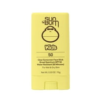 Sun Bum Kids Clear Sunscreen Face Stick, SPF 50, 0.53 oz