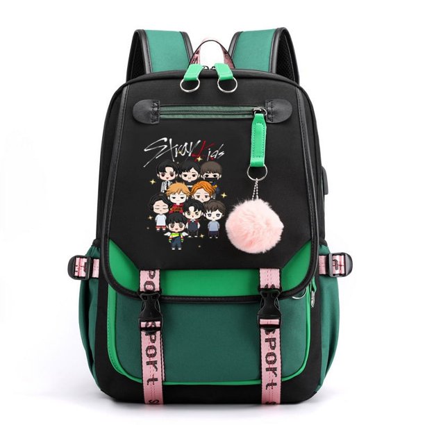 Mochila USB, mochila escolar, mochila de estilo coreano, bolso de estudiante para hombres y mujeres, mochila de viaje informal