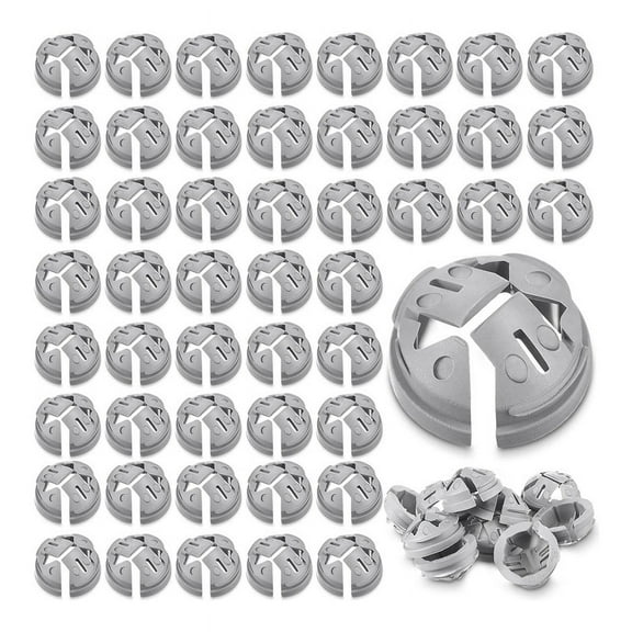 1/2 In. Non Metallic Button Push-in Bulk Connector Gray NM Cable Connector Electrical Conduit Fittings