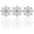 thumbnail image 1 of Telaraña Plástica de Halloween de 24 Paquetes, Adorno de Telaraña Falsa de 20cm para Halloween [Blanco, Negro], 1 of 6
