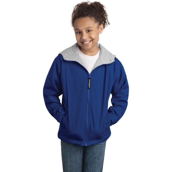 Port Authority Youth Team Jacket-XL (Royal/Light Oxford)