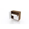 thumbnail image 4 of Liberty 4-Drawer 42.32" Sideboard in Rustic Brown and White, 4 of 9