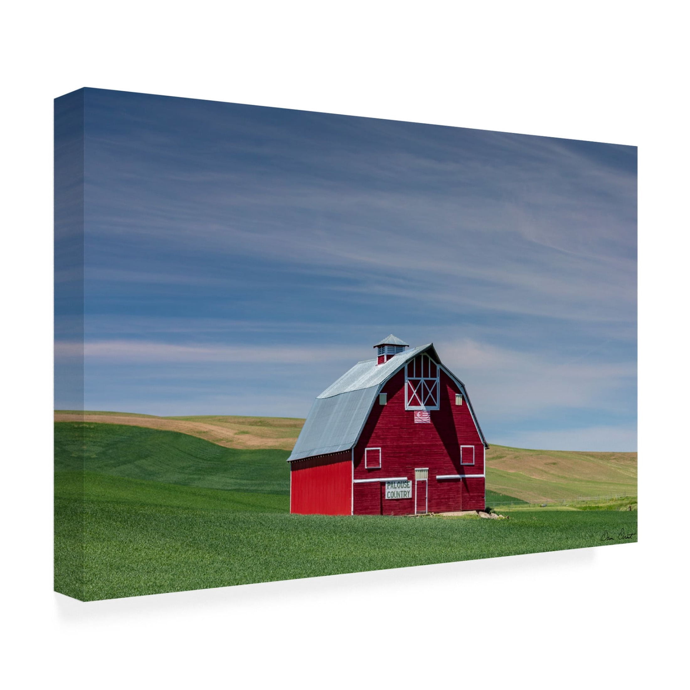 Trademark Fine Art David Drost  Red Palouse Barn I Canvas Wall Art