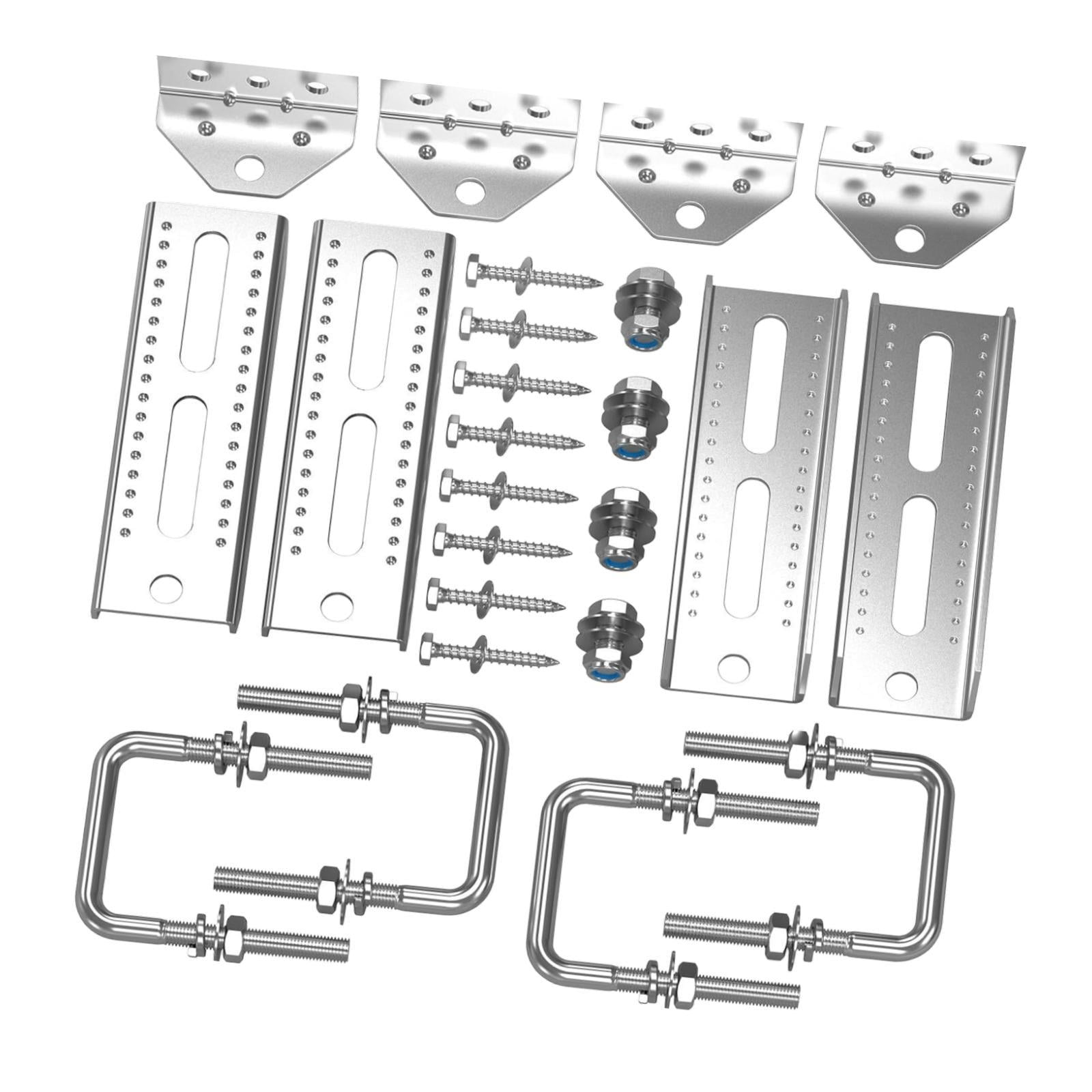 JISADER 4x 8" Top Bunk Bracket Kit Repair Parts Easily Install Square U