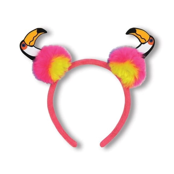 Beistle 60687 Toucan Pom-Pom Headband - Pack of 12