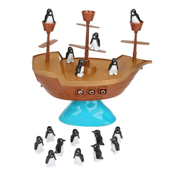 keepw Kids Desktop Pirate Boat Toys Board Game Balance The Penguin Pirate Ship For Children Gift