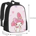thumbnail image 3 of My Bunny Melody Backpack Cartoon Kuromition Backpacks Double Shoulder Bag Travel Bag Gift For Woman, 3 of 9