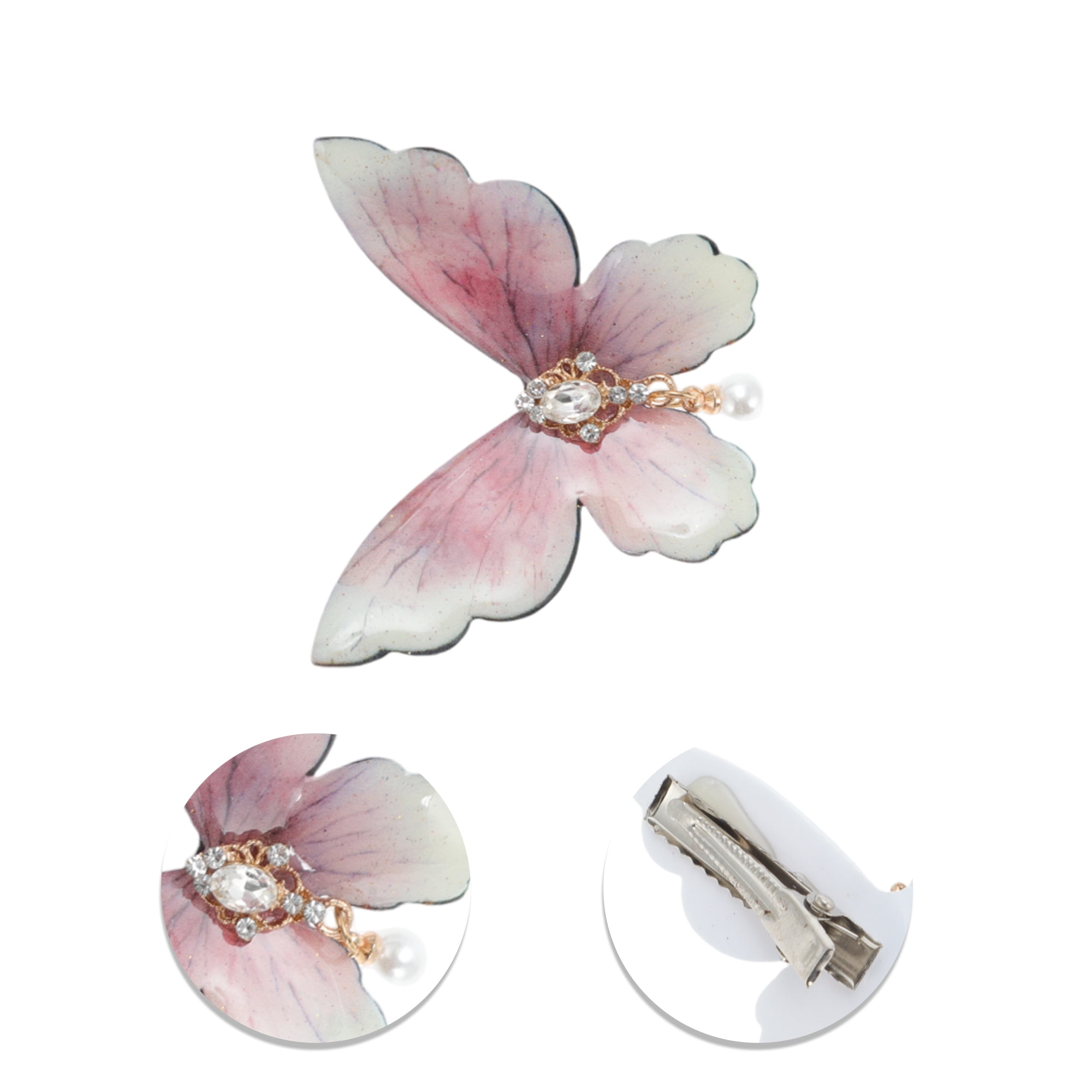 Unique Bargains Home Use Duckbill Hair Clips Pink