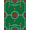 Green White Orange, Pattern 3, variant on ODIKA 4'x6' Washable Area Rug Stain Resistant, Low Pile, Easy Care Soccer Pitch Field Dual Goals Colors Aglity Theme Decorations for Dorm Room, Small Living
