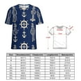 thumbnail image 2 of Nautical Rope Anchor Wheel Women's Short Sleeve Tops Casual Blouses T Shirt, 2 of 7