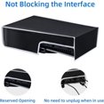 thumbnail image 3 of Funda antipolvo horizontal para consola PS5, funda impermeable antiarañazos con puerto de cable trasero para consola - Negro con línea blanca, 3 of 3