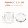 thumbnail image 2 of Contenedor Vacío de Perlas Aromáticas Uxcell, Latas Redondas Reutilizables para Ambientadores con Tapa Hueca, 6Pcs & 2.7oz/80ml, 2 of 7