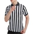 thumbnail image 3 of Men's short sleeve referee jersey Professional style referee sweatshirt, 3 of 5