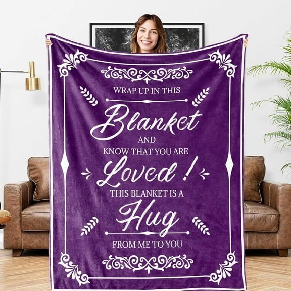 Get Well Soon Gifts for Women, Inspirational Gifts Blanket, Feel Better Gifts for Women, Thinking of You Gifts for Women, Hug Blanket, Get Well Gifts for Women After Surgery