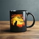 thumbnail image 5 of Wmhnj Taza de cermica de Halloween de 325 ml con diseño de gatos gticos, rboles espeluznantes y murcilagos para caf, t, chocolate caliente. Apta para microondas y lavavajillas., 5 of 8