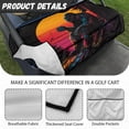 thumbnail image 5 of Yuyamidu Gorilla Golf Cart Seat Cover with 4 Pockets Sunset Golf Cart Seat Towel Blanket Soft Club Car Seat Blanket Towel Universal Fits 2-Seat Golf Carts, 5 of 7