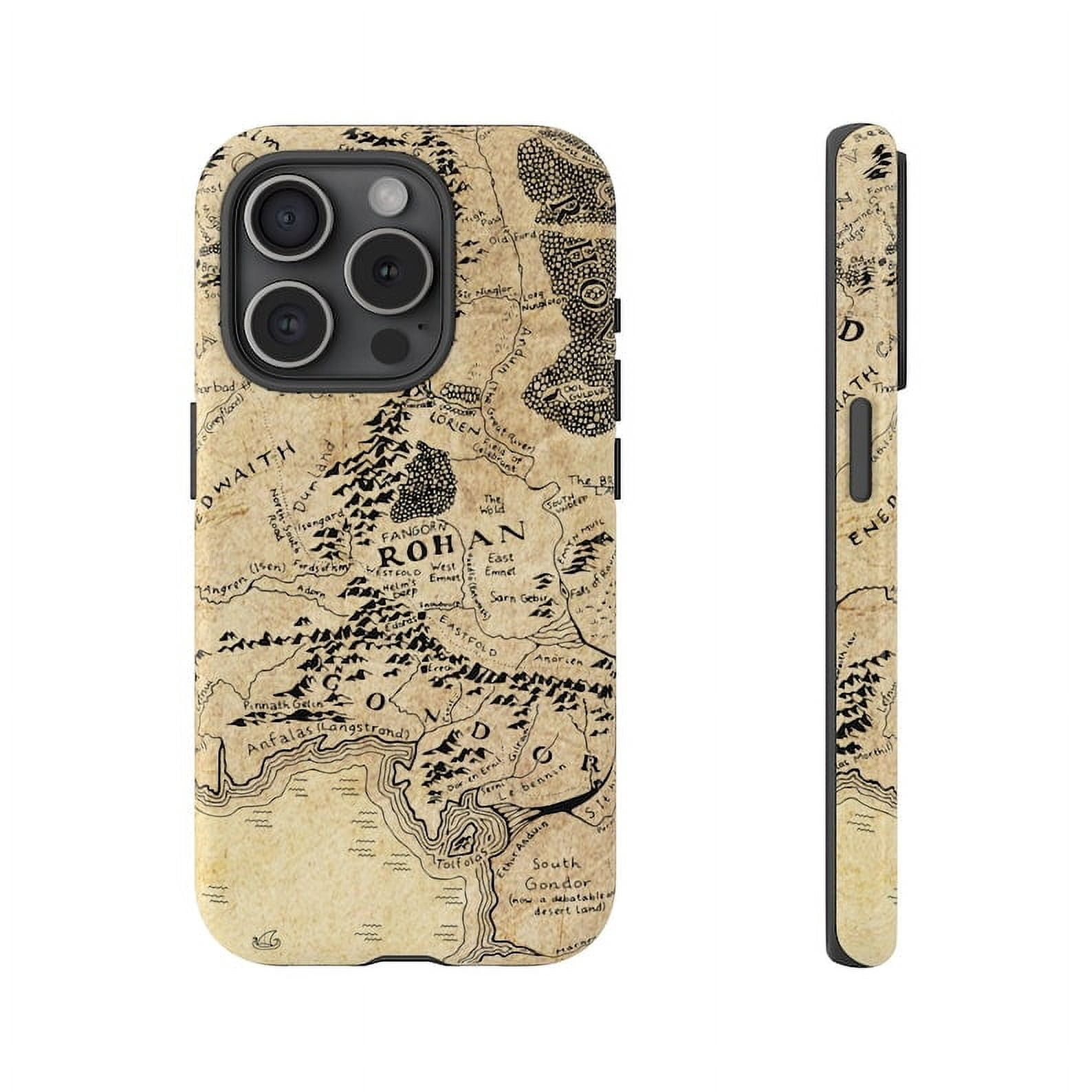 LoTR phone case Middle Earth map Phone tough case