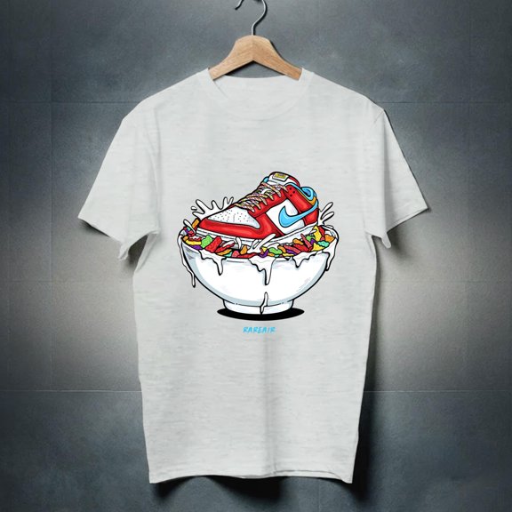 Fruity Pebbles Dunk Sneaker Match Tee,Unisex T-Shirt Fruity Pebbles Bowl
