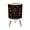 Color 2, variant on Small Trash Can with Lid Vintage Damask Distressed Beige Blue Ornamental Design 1.8 Gallon Dog Proof Trash Can Round Garbage Can Waste Bin Wastebasket for Bathroom Bedroom Living Room