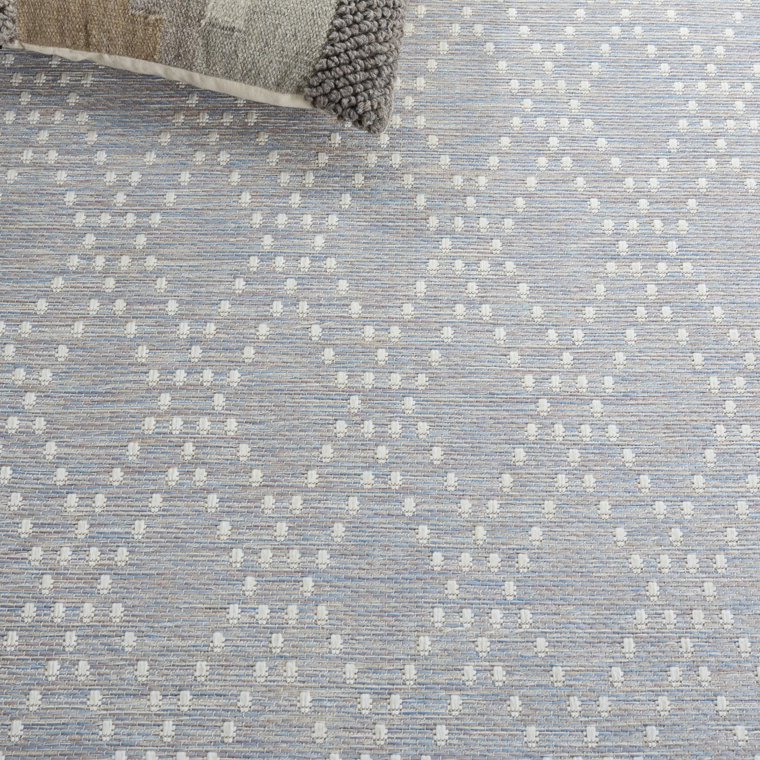 SAFAVIEH Sunset Jenelle Geometric Indoor/Outdoor Area Rug, Blue/Lavender, 5'3" x 7'6"