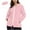 Pink, variant on biudgviw Plus Size Rain Jackets for Women Waterproof Lightweight Zip Up Hooded Raincoats Casual Loose Windbreaker for Outdoor with Pockets