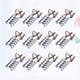 thumbnail image 2 of 15 puntas de molde de uñas de metal, extensión de uñas de aluminio, cubierta de dedo, formas de arte de uñas de gel reutilizables para manicura de mujer (plata), 2 of 5