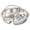 C, variant on Stainless Steel Divided Serving Tray with Handle, Multi-Compartment Snack and Meal Server for Home Parties, Gatherings, Camping, Picnics, and Buffet Style Dining