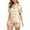 R150-Beige, variant on RMGVDSD Womens Silk Satin Pajamas Set 2-Piece Sleepwear Loungewear Button-Down Shirt And Shorts Sets Solid Color Comfortable Nightwear Holiday Pajamas Women