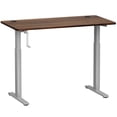 thumbnail image 4 of Patiojoy Hand Crank Stand Up Desk Frame Height Adjustable Standing Base for Home&Office Grey, 4 of 9