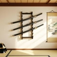 thumbnail image 4 of Petoto 8-Tier Wall Mount Sword Stand -  Samurai Katana Hanger Display Sword Holder Rack for Home Office Black Gift, 4 of 9