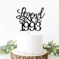 thumbnail image 4 of Migeaks Legend Since 1993 Decoración Para Tarta De 31 Cumpleaños, Decoración Para Tarta De Feliz Cumpleaños, Hombres Y Mujeres Animan A 31 Años, Decoración Para Tarta Hecha A Mano Con Purpurina Negra, 4 of 5