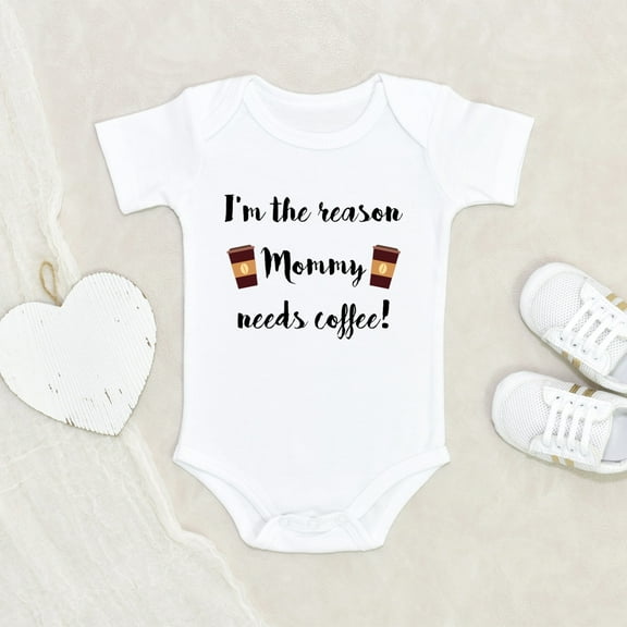 Coffee Lover Baby Clothes - I’m Reasons Mom Needs Coffee Clothes - Expecting Mom Baby Clothes