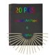 thumbnail image 1 of (20 hojas) Scratch Art Paper-Tamaño A4 con 20 lápices de madera-Dibujo creativo de bricolaje para niños / profesores What's Fun 602191018620, 1 of 1