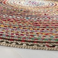 thumbnail image 3 of SAFAVIEH Cape Cod Jaylen Geometric Area Rug, Natural/Multi, 5' x 5' Round, 3 of 10