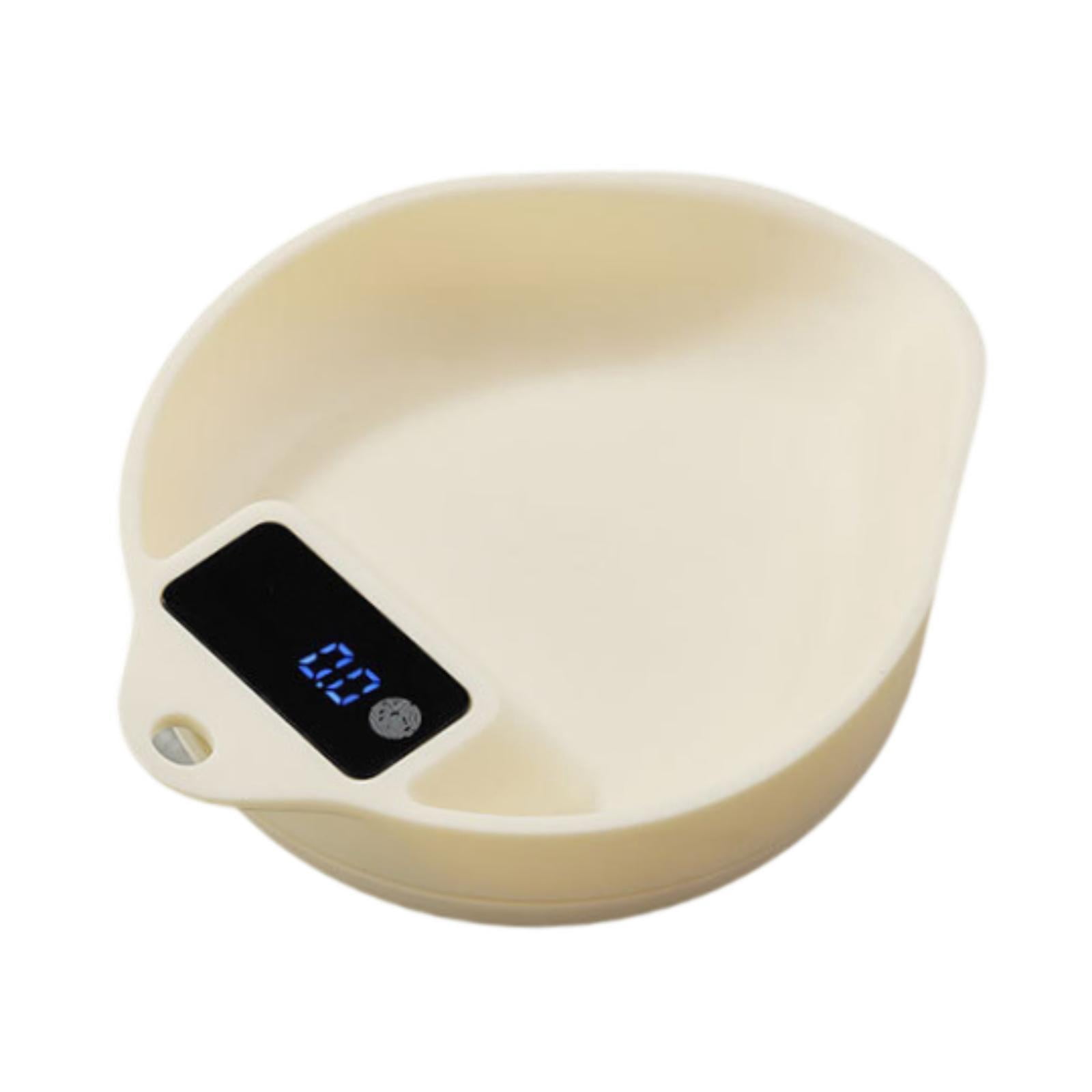 Fiocias Coffee Bean Scale Portable Baking Scales Professional, Non Slip Base, Electronic Beige