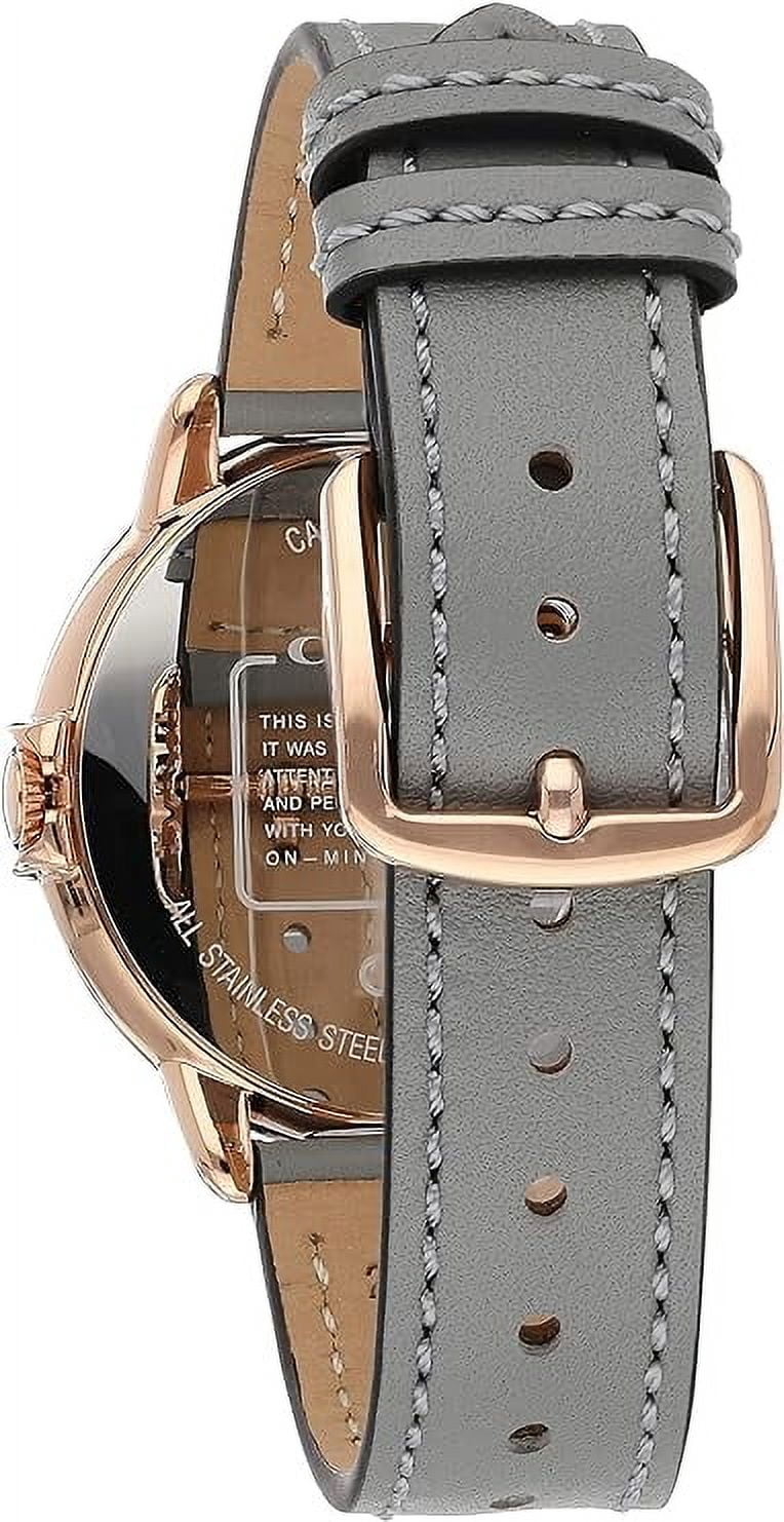 New Coach Arden Women’s White Dial Gray Leather Strap Watch 14503611 Coach ARDEN quartz watch brand ladies COACH 14503611 analog  main image 2