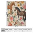 thumbnail image 4 of Orinice Horse Blanket,Floral Horse Throw Blankets,Soft Warm Lightweight Cozy Plush Animal Throws for Bedroom Sofa Home Decor Gifts for Women Girls   60x80in, 4 of 6