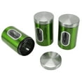 thumbnail image 2 of Kitchen Storage Containers, Convenient Compact Durable Wearable Food Storage Jars  For Restaurant Red 3pcs,Green 3pcs,Brown 3pcs,Stainless Steel Color 3pcs, 2 of 8